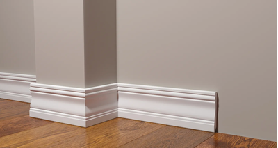 Напольный плинтус Decor-Dizayn 153A, для покраски, влагостойкий, ударопрочный, 2 метра