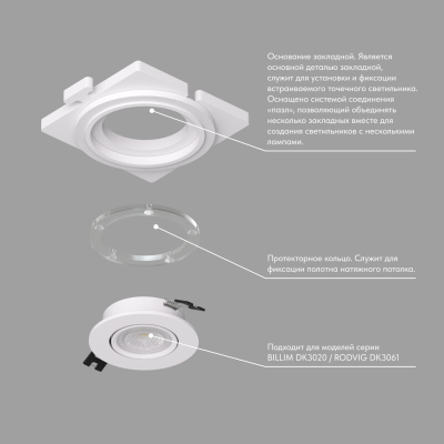 Закладная панель DK3020/61-SCB