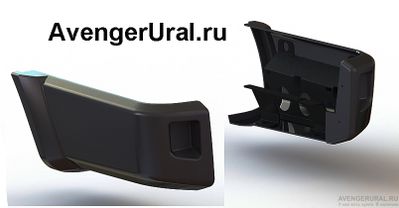 Накладки кузова нижние УАЗ 2015-