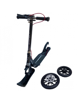 Самокат-снегокат 2в1 tech team CITY SCOOTER Disk Brake grey 2022