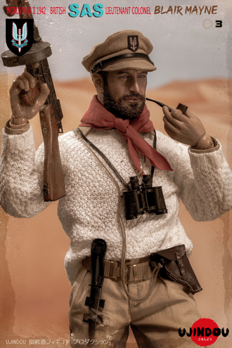 Подполковник САС Блэр Мэйн - Коллекционная ФИГУРКА 1/6 WWII 1942 BRITISH SAS LIEUTENANT COLONEL BLAIR MAYNE  (UD9003) - UJINDOU