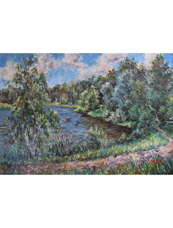 Пейзаж Утиный переполох Круглова Светлана