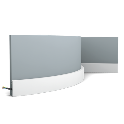 Плинтус ORAC Decor SX162, дюрополимерный, влагостойкий, ударопрочный, под покраску, длина 2 метра