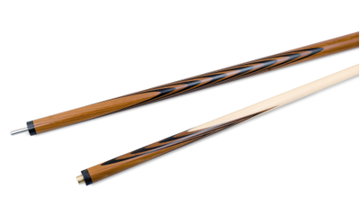 Кий / пирамида 2-pc "Классика" (термограб, коричневый, черный) 13 запилов