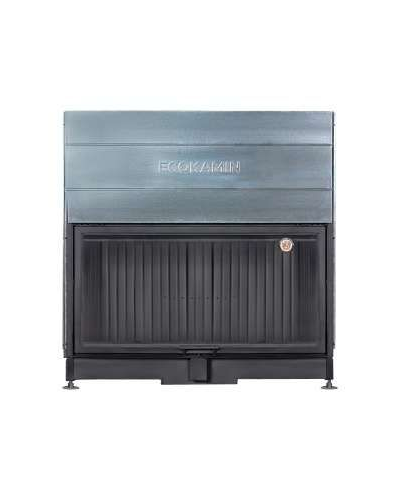 Каминная топка Вега 1600 B чёрный шамот подовое горение, Экокамин (Россия)