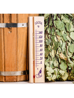 Термометр для бани и сауны «SAUNA» липа