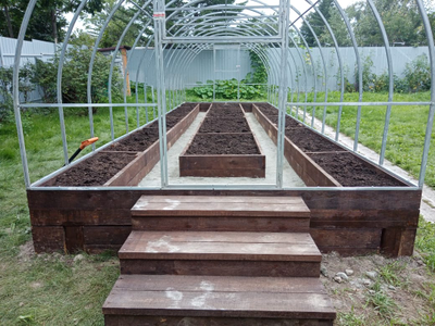 Фундамент из доски 40*150*4000 АНТИСЕПТИК  (цвет - палисандр)