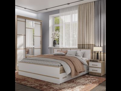 «Сакура» BTS кровать 1.4м LIGHT дуб сонома/белый (BTS)