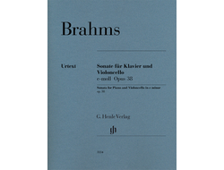 Brahms Violoncello Sonata e minor op. 38