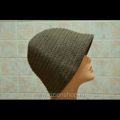 Женская зимняя шляпа клош Vizio Италия 5607 P бежевого цвета