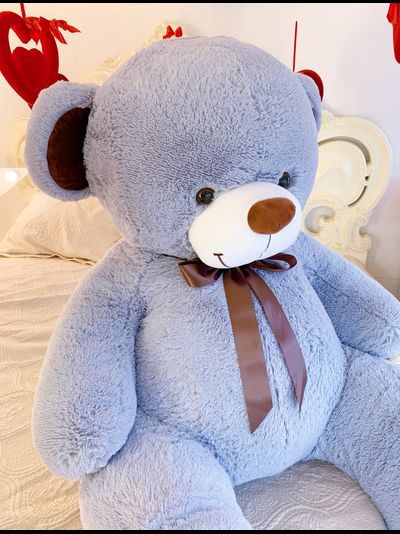 Огромный плюшевый мишка 200 см серый Тони