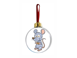 Новогодний ёлочный шар "Крыса" №5