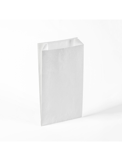 Пакет бумажный без окна б/р (белый), 140*60*250мм
