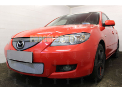 Защита радиатора Mazda 3 2006-2009 (седан) chrome низ