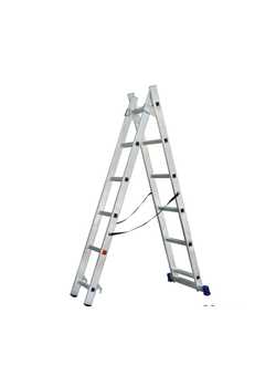 Лестница алюминиевая SMARTY/SN011-208 двухсекционная 8 ступеней