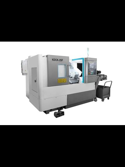 Токарный станок с ЧПУ JET KDCK-25F CNC (Fanuc 0i, гидрав. патрон, 3000 об/мин, деталеуловитель)