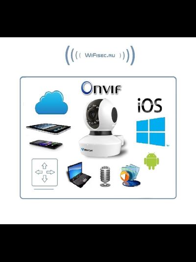 VStarcam. Видеоняня моторизированная WiFi/LAN видеокамера с DVR, HD