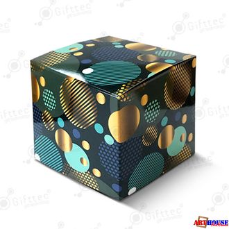Коробка подарочная для кружки без окна &quot;Синие шары&quot;