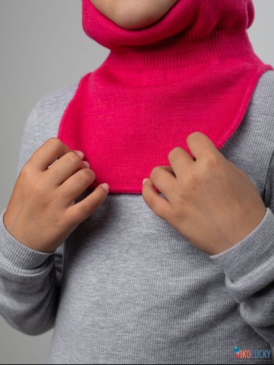 Шапка-шлем "NK"   20101-01, цвет ярко-розовый р. 54-56