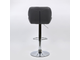 Барный стул  N-85 Diamond BR серая экокожа