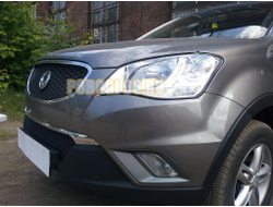 Защита радиатора Ssang Yong Actyon (C200) 2010-2013 black низ