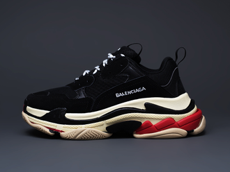 Balenciaga Triple-S черно-белые