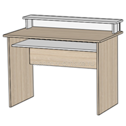 БР072 Стол письменный "Ударник-Н". Размер: 1000х830х600.