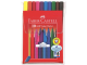 Фломастеры FABER-CASTELL "Grip", 10 цветов, трехгранные, смываемые, ПВХ упаковка, 155310, 2 набора