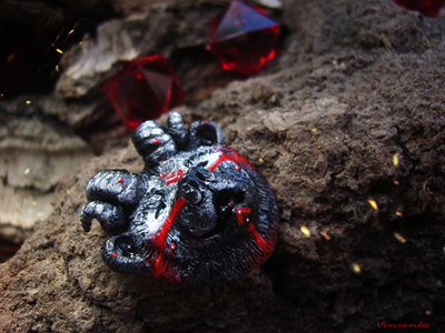 Брошь-талисман "Огненный МедвеФавн"