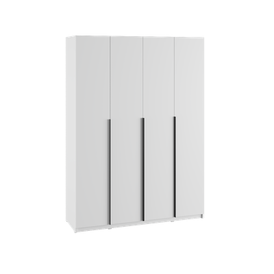 Бруно шкаф 1600 4-х ств (лдсп белый)