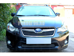 Защита радиатора Subaru XV (рестайлинг) 2016-2017 black низ