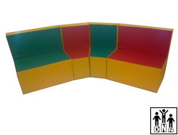 Детская игровая мебель "Уютный уголок" цветной