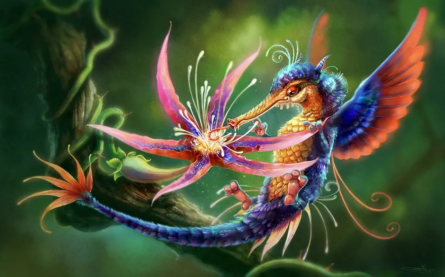 Humragon от Nick Miles.
Фантастическое лесное существо.