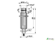 Индуктивный взрывозащищенный датчик SNI 12D-1,5-S резьба М18х1