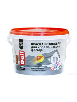 Краска водно-дисперсионная Dali резиновая фасадная