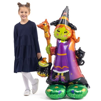 Шар фигура напольная Ведьма 124см