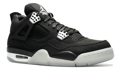 Nike Air Jordan 4 Retro Black White (Черные с белым) Арт3 новые