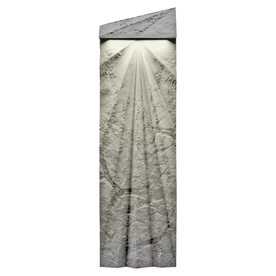 Гипсовый светильник OBSIDIO LEFT (теплый свет)