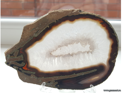 Агат — полированная пластина «Креветка» 136*96*5 мм