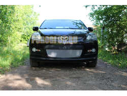 Защита радиатора Mazda CX-7 2006-2009 chrome верх