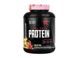 (Reckful) ® Real food Protein - (1800 гр) isolate-mix NO lactose - (клубника-банан)