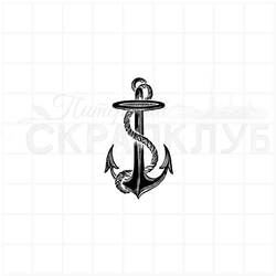 винтажный Штамп для скрапбукинга якорь с канатом