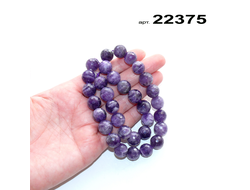 Аметист натуральный (бусины) арт.22375: грань - ф 12мм (светл.)