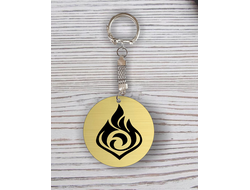 Гравированный брелок Genshin Impact, Геншин Импакт №18