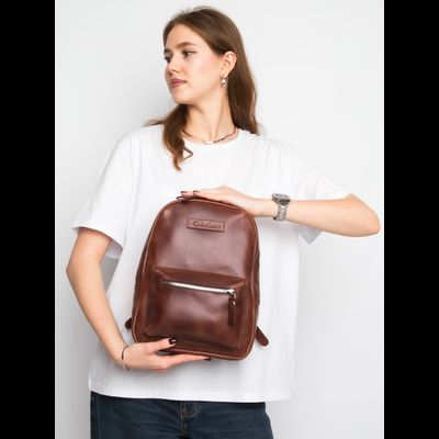 Женский кожаный рюкзак Anzolla cognac (арт. 3040-03)