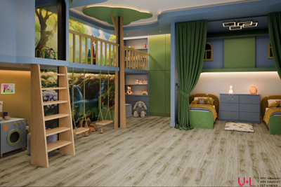 Кварцвиниловая плитка Damy Floor Family LVT Дуб Белый SL3739-3-LVT