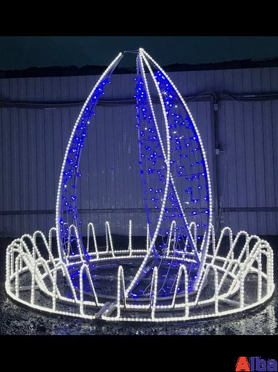 Светодиодный фонтан Факел, 2,0 м