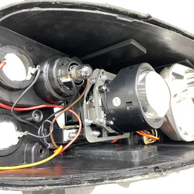 Светодиодные билед линзы для МАЗ (фара с ДХО) Aozoom Truck Trailer 24 вольта