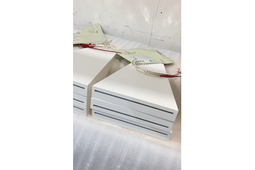 Изготовили панели, распаяли ленту и вклеили её.