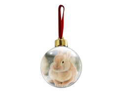 Новогодний ёлочный шар год Кролика №10